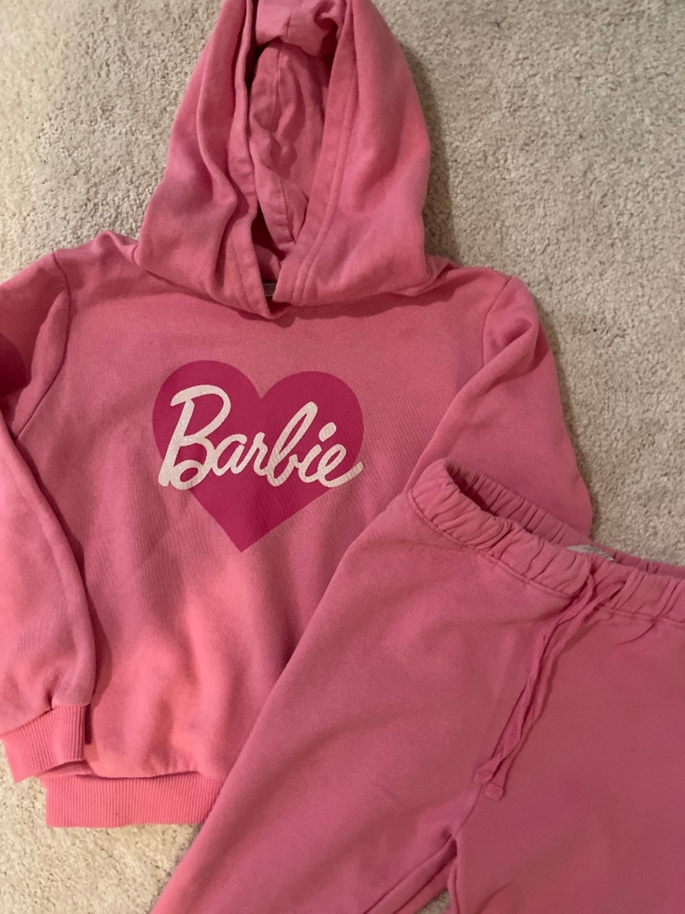 H&M Barbie two piece sweatsuit